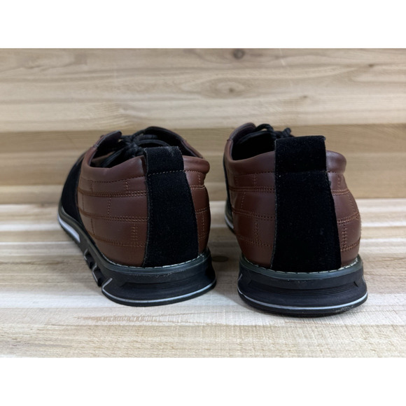 Gatsby Leather Oxford Shoes Brown Black Size 13 Lace Up Derby Orthopedic Ortho - Picture 8 of 13